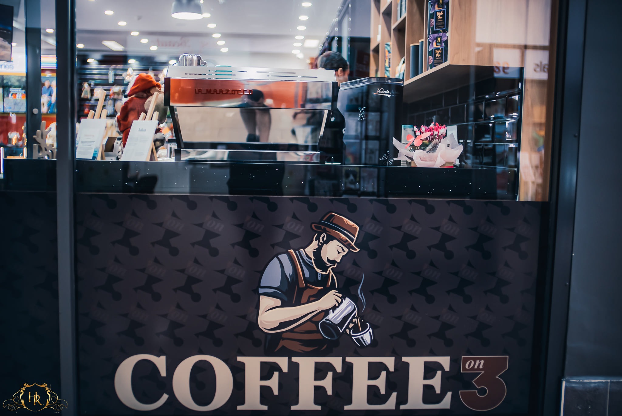 The real Coffee on 3 counter and coffee machine at CTC Erskine Park